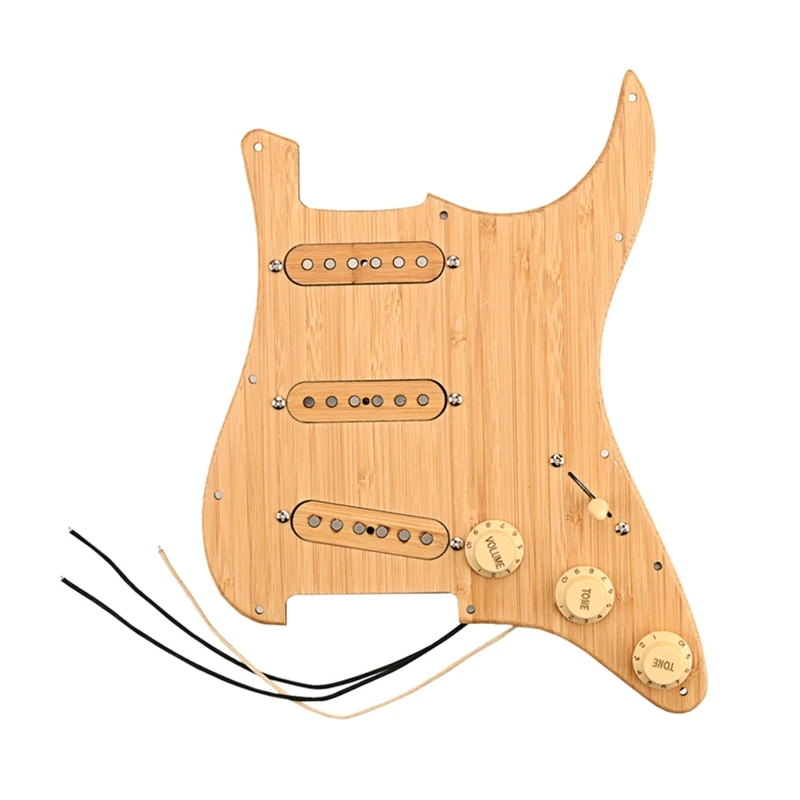 

11 Holes Electric Guitar Scratch Plate Loaded Prewired Pickguard Single-Coil Pickup Electric Guitar Accessories Durable