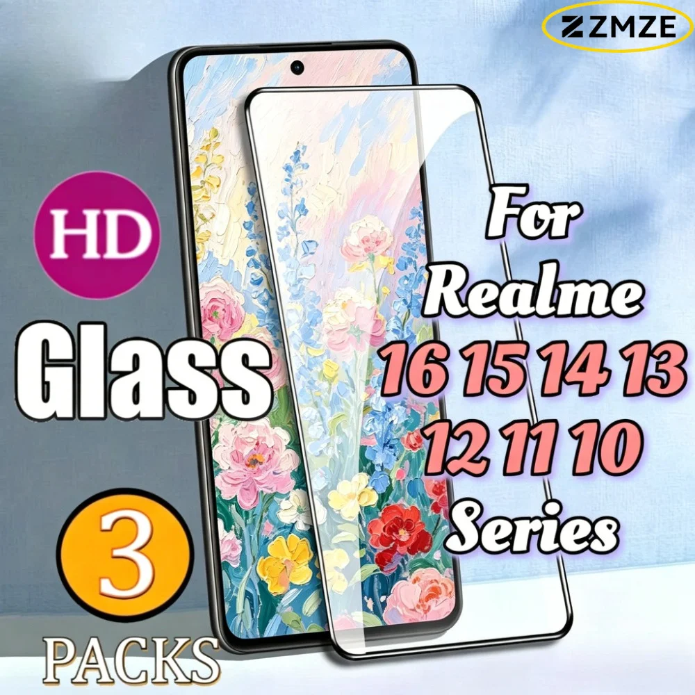 

3 Pack Clear Hydrogel Films For Realme 16 14 13 12 11 10 Pro+ 15 14 13 12 11 Pro 14 Pro Lite Series Ultra Thin Screen Protectors