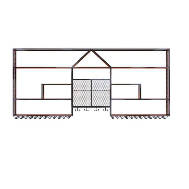 

Home Bar Nightclub Wine Cabinets Drinks Shelf Showcase Metal Alcohol Cabinets Storage Cellar Glas Vitrinenschrank Bar Furniture