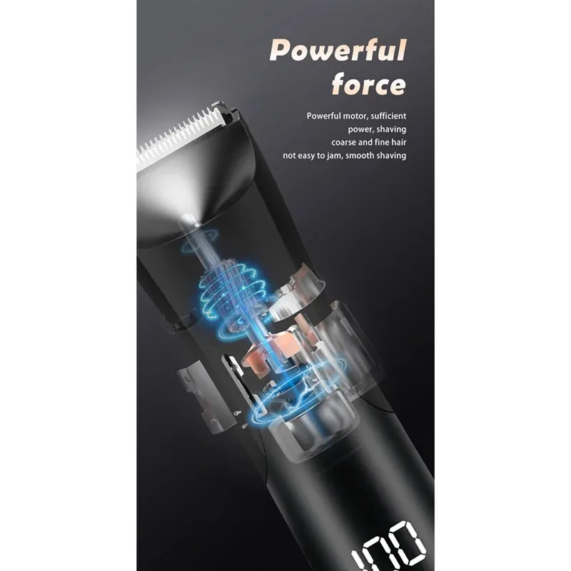 Men's Body Trimmer, Electric Razor, Pubic and Underarm Hair Private Hair Trimmer, Ceramic Blade Men's Grooming Kit