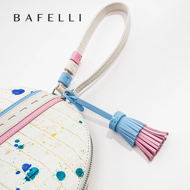 BAFELLI WOMEN\'S NEW BAG ORIGINAL STYLE DESIGNER BRAND LUXURY HANDBAG TRENDING EVENING 2023 FASHION PURSE LEATHER CASUAL COLOR