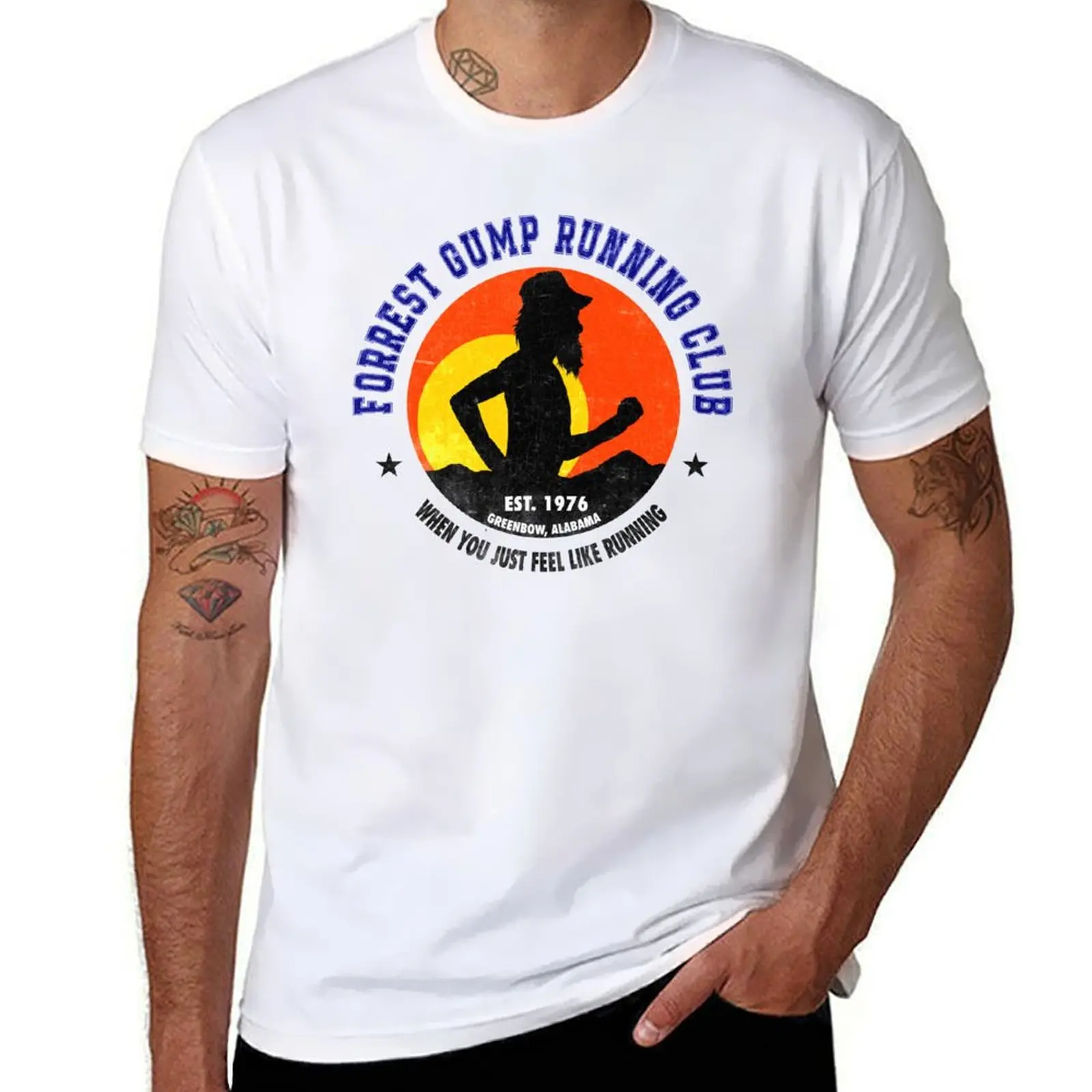 

Forrest Gump Running Club T-Shirt t shirt personalised man t shirt cotton high quality T-Shirt