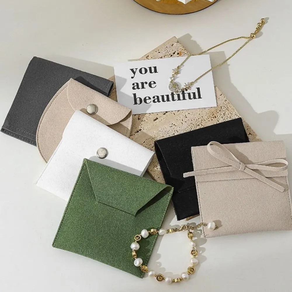 

5Pcs Velvet Jewelry Packing Bag Bracelet Necklace Rings Earrings Jewelry Display Box Large Capacity Organizer