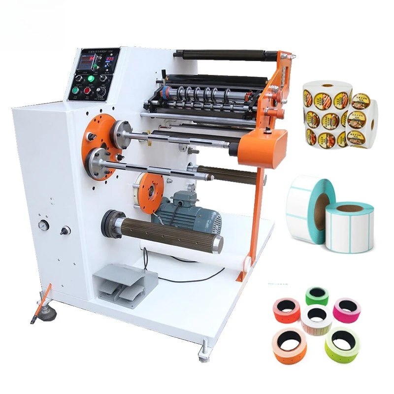 Roll-to-Roll Adhesive Label Die Cutting Slitting Machine Thermal Tape Trademark Rewinder for Packaging