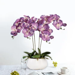 69/100cm Artificial Butterfly Orchid Flowers Silk Orchid Phalaenopsis Fake Plants Bouquet For Wedding Home Vase Decoration Gifts