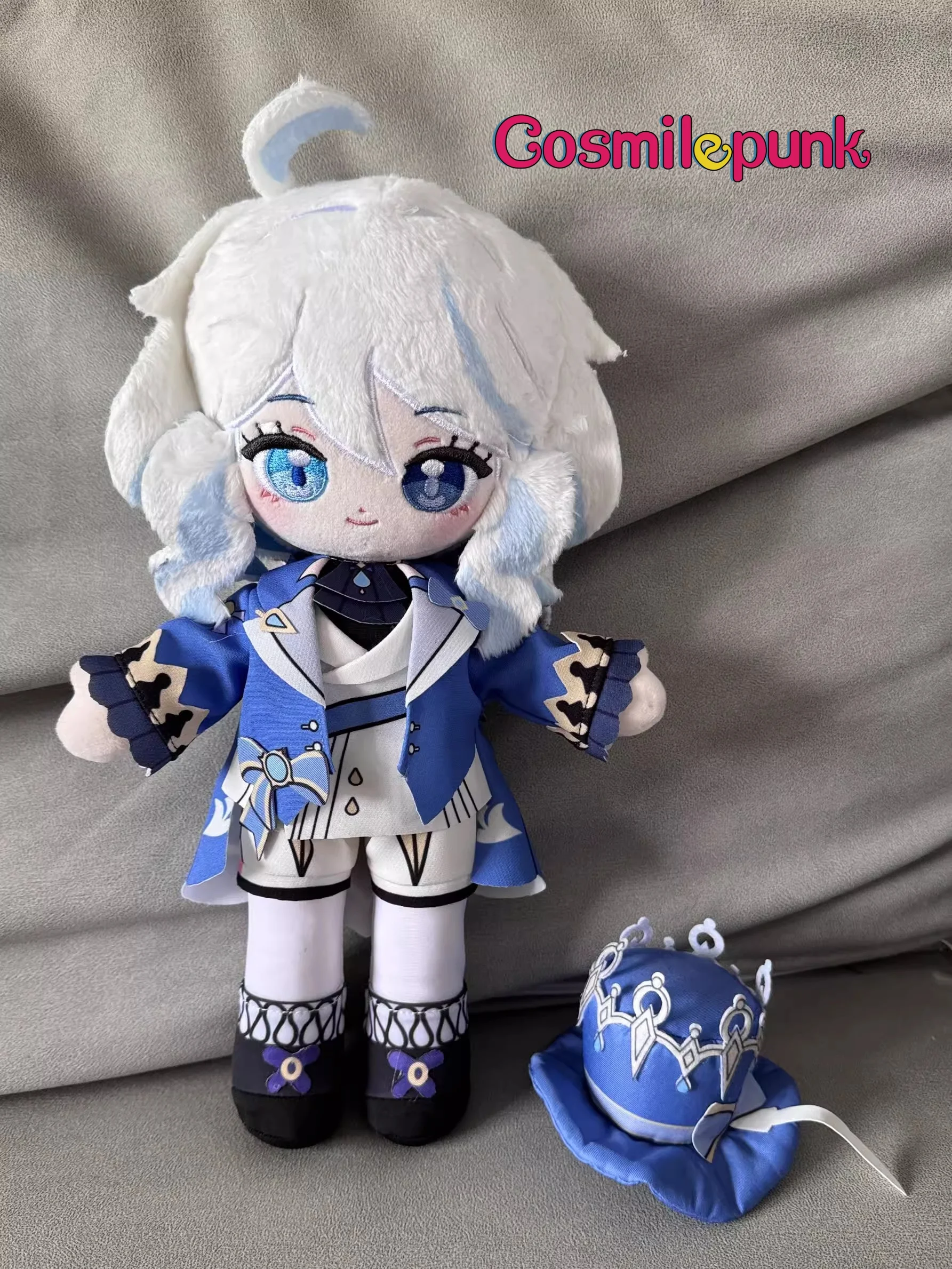 Game Genshin Impact Focalors Furina de Fontaine 30cm Plush Doll Toy Body Clothes Costume Cosplay Cute Sha