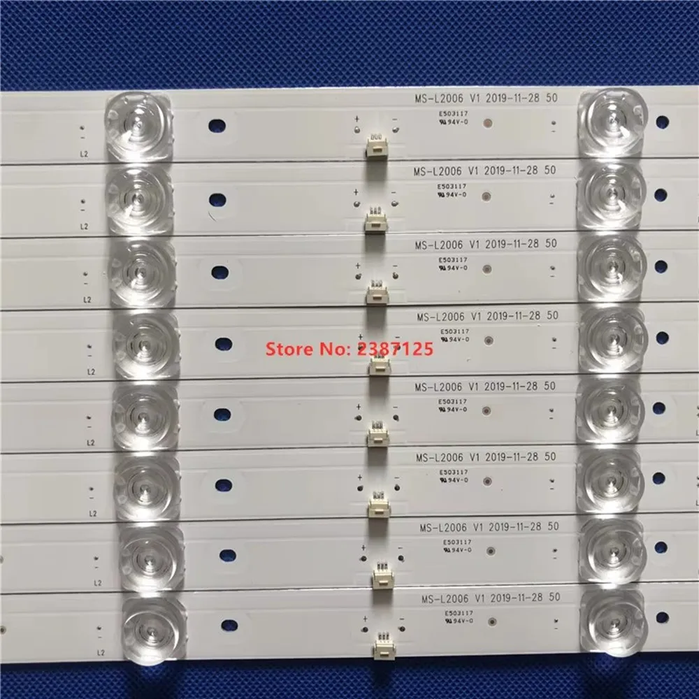 LED شريط إضاءة خلفي MS-L2006 V1 CC02500D410V02 CC02500D410V07 ل 50M2PLUS LE8815A LED50XSX5208 LED50HD520 LE-8815B LE-50ZTUS27 #3