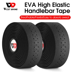 WEST BIKING Bicycle Handlebar Tape EVA High Elastic Bike Bar Tape Breathable Shock Absorption Tapes MTB Road Bike Accessories