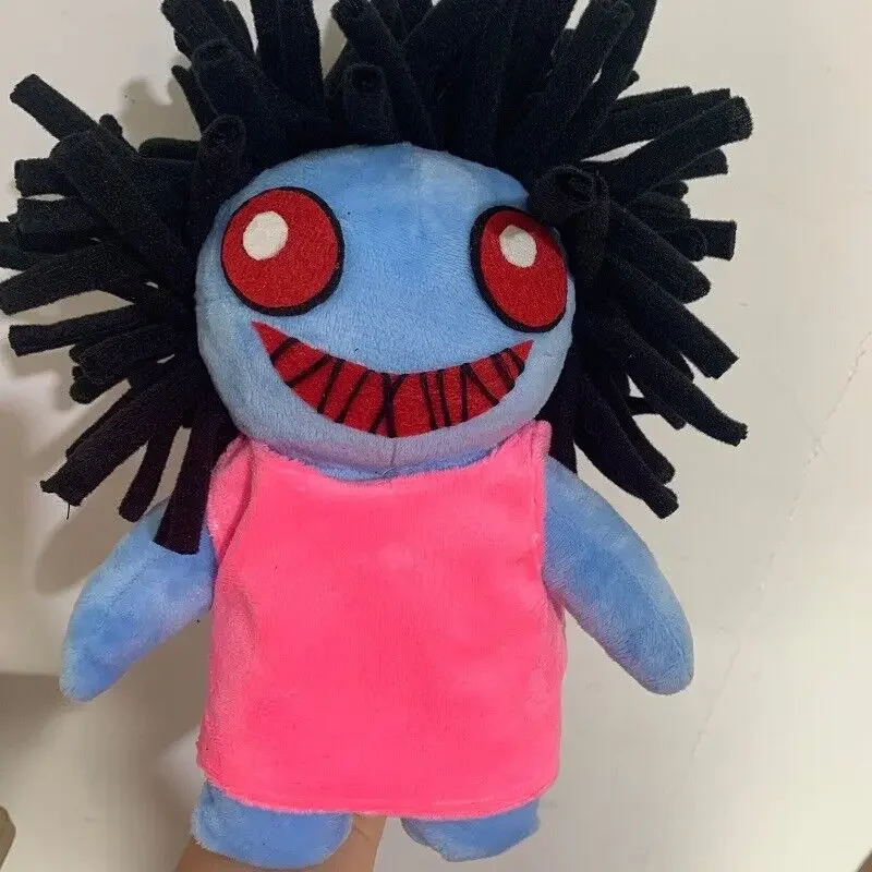 Handmade IB Plush Scary Blue doll  Halloween Gift Home Decoration Accessories Cute Toy Cosplay Prop