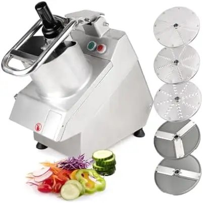 

Коммерческий кухонный комбайн Tartle 750W 1HP - овощерезка, терка для сыра и измельчитель картофеля - 3,17 л (110В)