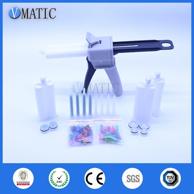 Free Shipping 50 ml 50 cc 2:1 & 1:1 Cartridge Epoxy Dispenser Gun