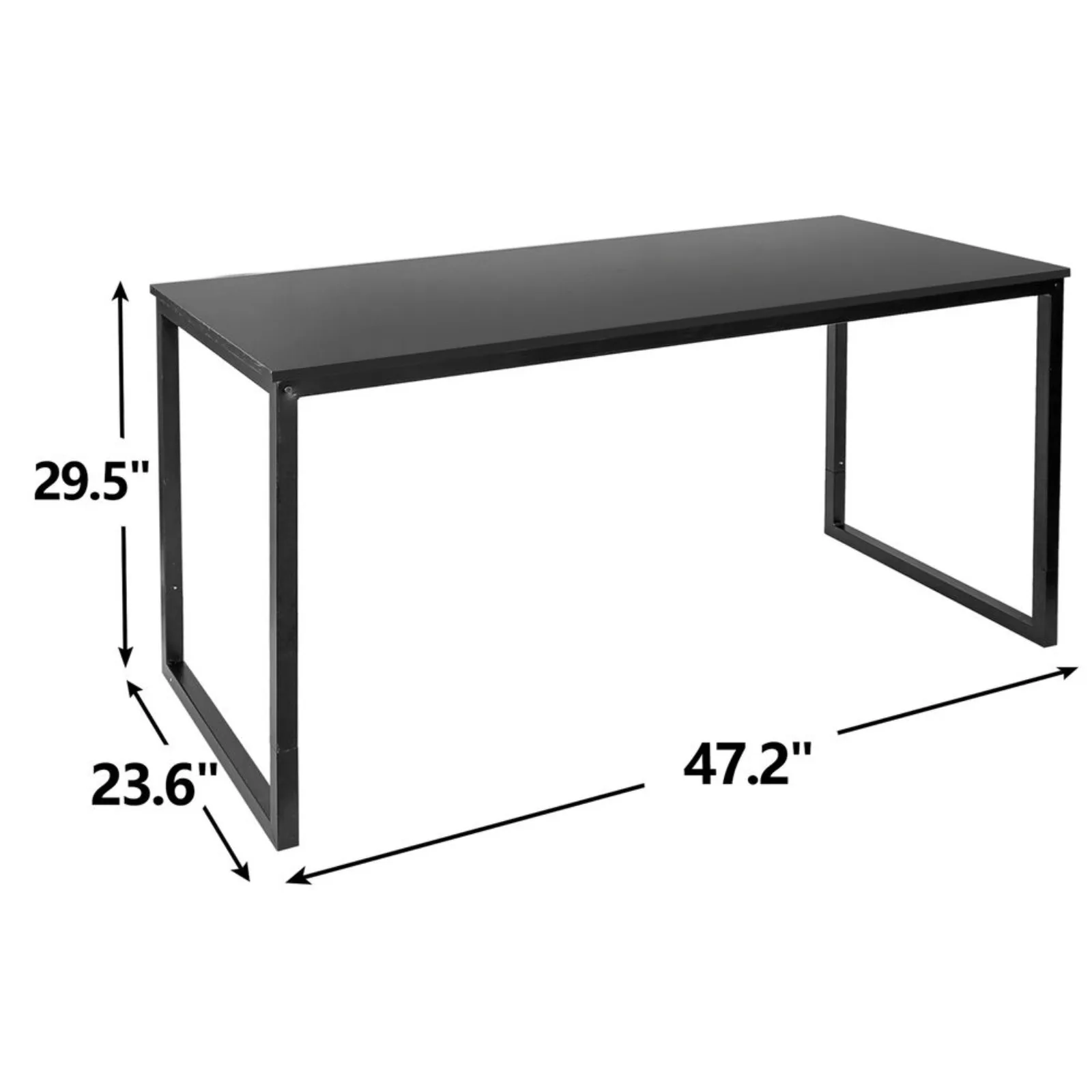 US Computer Desk 47"Modern Simple Style Writing Desk PC Table for Home Office Black