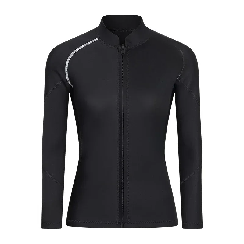 Women's Men's New 3mm Long Sleeve Triathlon Swimming Diving Jacket Rubber Wetsuit Top