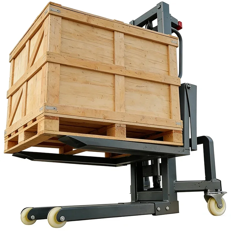 300 kg 1.2 m 1.6 m Adjustable Fork Loading Machine Remote Control Stacking Portable Mini Small Electric Lifting Forklift