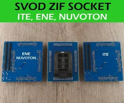 ZIF Socket Debug IO Ite Ene Nuvoton TQFP-128p QFP 128 for SVOD 4 SVOD 3 Programmer