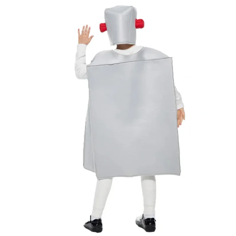 EE01 2024 new arrival girls retro robot fancy dress up cosplay dress up kids robot Halloween costumeIo0！