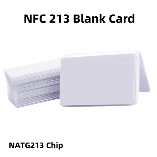 10/50 Uds NFC Ntag216 Ntag215 Ntag213 etiqueta de tarjeta blanca ISO14443A tarjetas RFID Chip Ntag 213 para todos los teléfonos habilitados para NFC