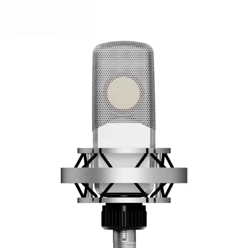 Professional audio sound card podcast condenser microphone set for live recording dubbing