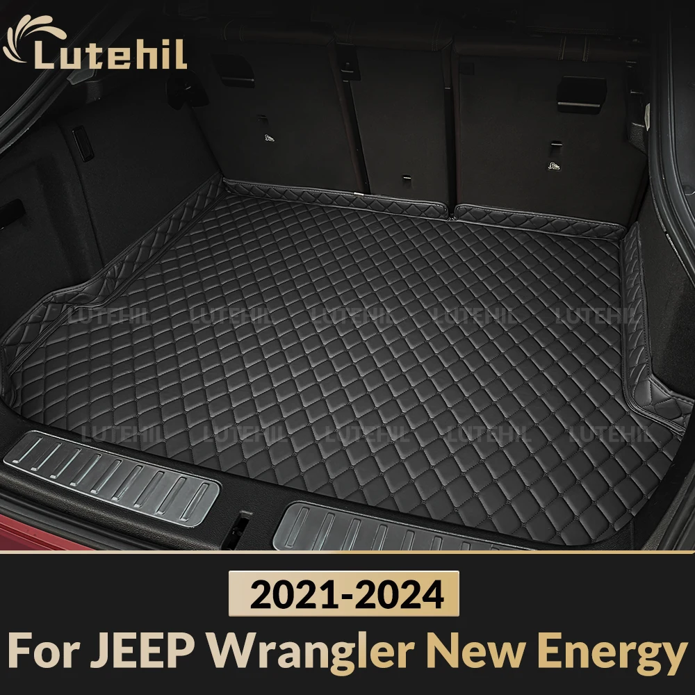 

Для JEEP Wrangler New Energy 2021 2022 2023 2024: 3D-коврик в багажник, всепогодная защита салона, аксессуары