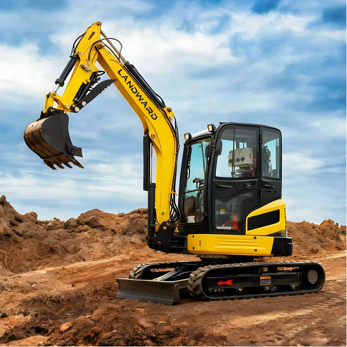Venta caliente 3,5 toneladas de alta potencia hidráulica sobre orugas mini excavadora Euro 5 EPA caballos de fuerza diésel pequeña excavadora venta personalizada