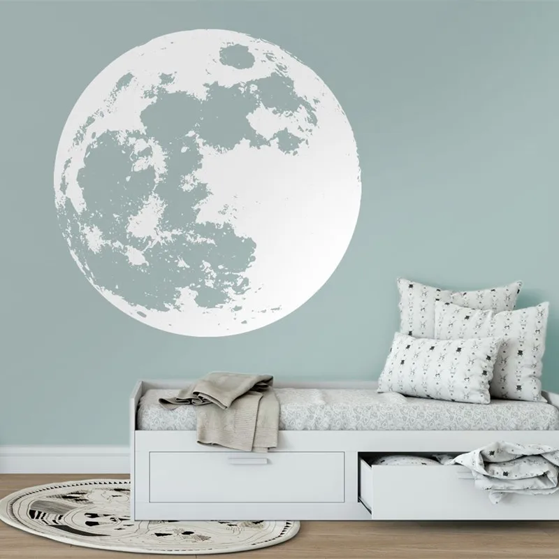 Moon Planet Vinyl Wall Decal Home Living Room Bedroom Children's Room Kids Room Kindergarten Baby Room Art Deco Sticker Gift XQ1