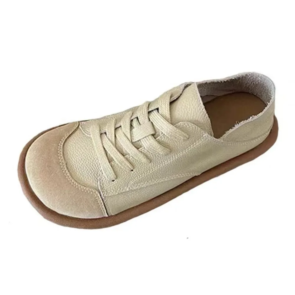 Women\'s Shoes 2024 fashion New Spring autumn Single Shoes Ugly Cute Women\'s Small White Comfortable Big Head Shoes Pu Leather