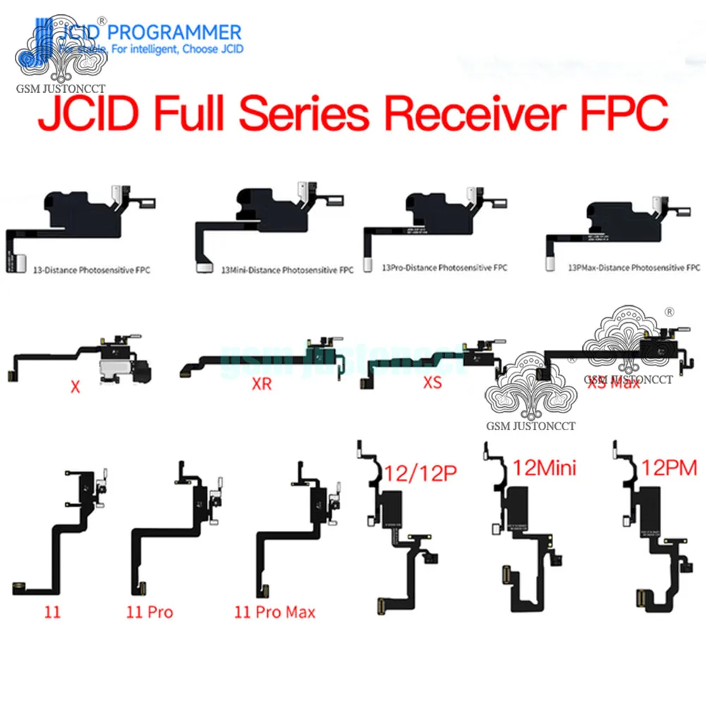 JC JCID V1S Receiver FPC detecting adaptor for repair iPhone Face ID original color Ear Earpiece Flex All-powerful Receiver FPC