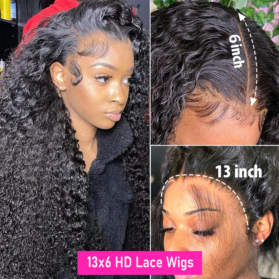 13x6 Lace Frontal Wig Loose Deep Wave Wigs For Brazilian Women Curly Human Hair Hair Water Wave 13x4 Lace Front Wig For Women