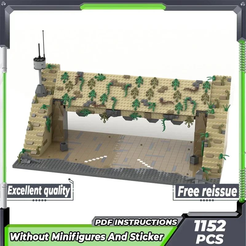 Star Movies Model Moc Building Bricks Military Hangar Entrance Technology Modular Blocks Gifts Christmas Toys DIY Sets Assembly