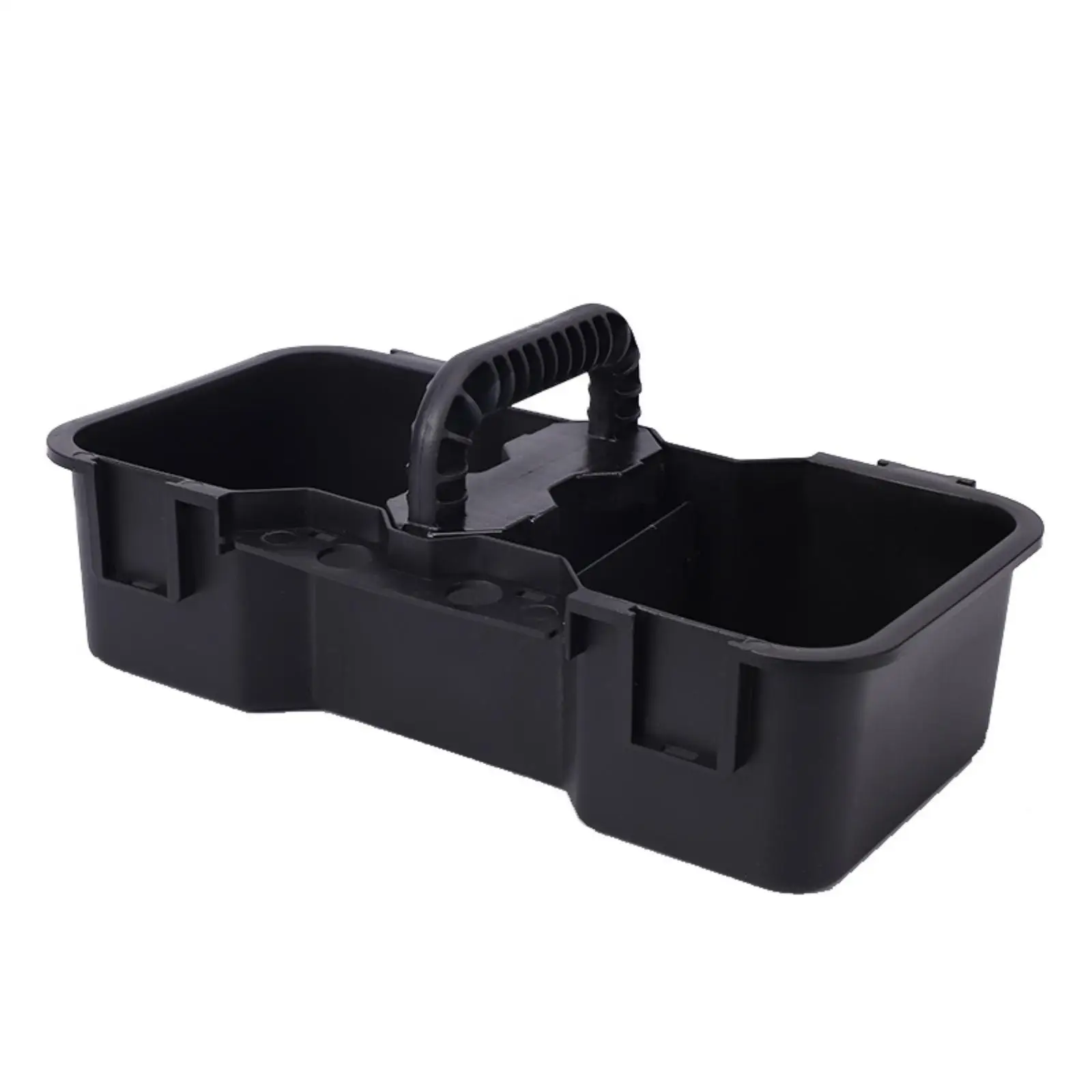 Car Wash Tool Organizer Open-Top Two-compartmentCompartment Tool Basket Compartmentalized Cleaning Organizer with Handle for