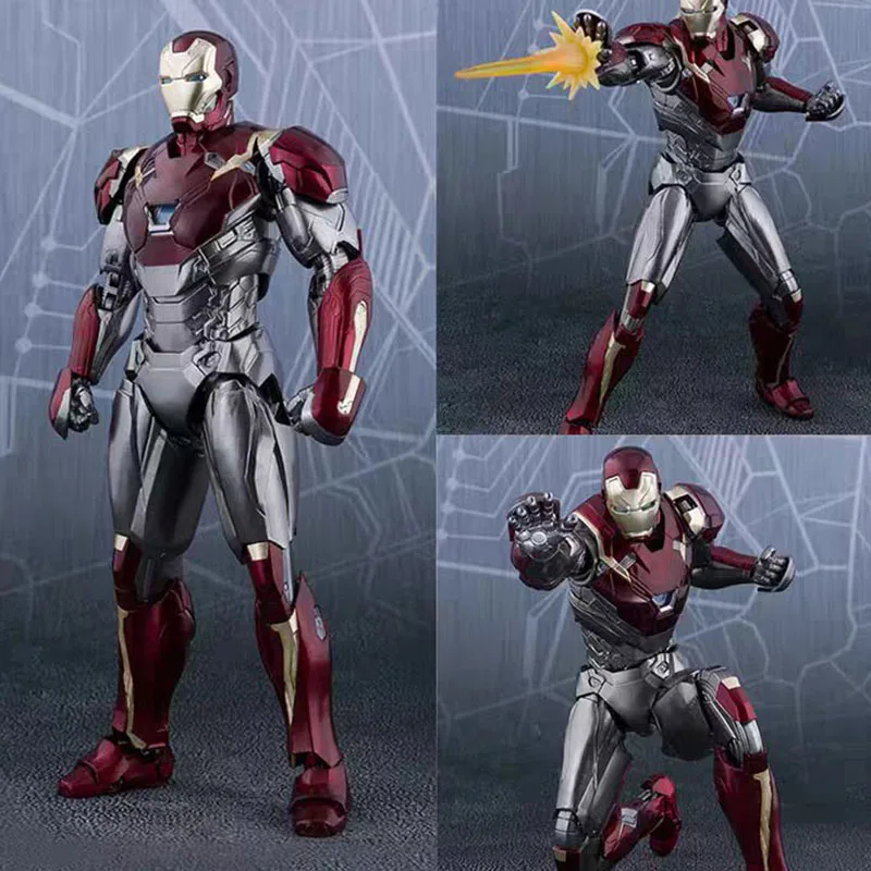 

Avengers Marvel Model With Movable Joints Reconnection Mk47 Iron Man Figurine Collection For Boys' Birthday Gifts