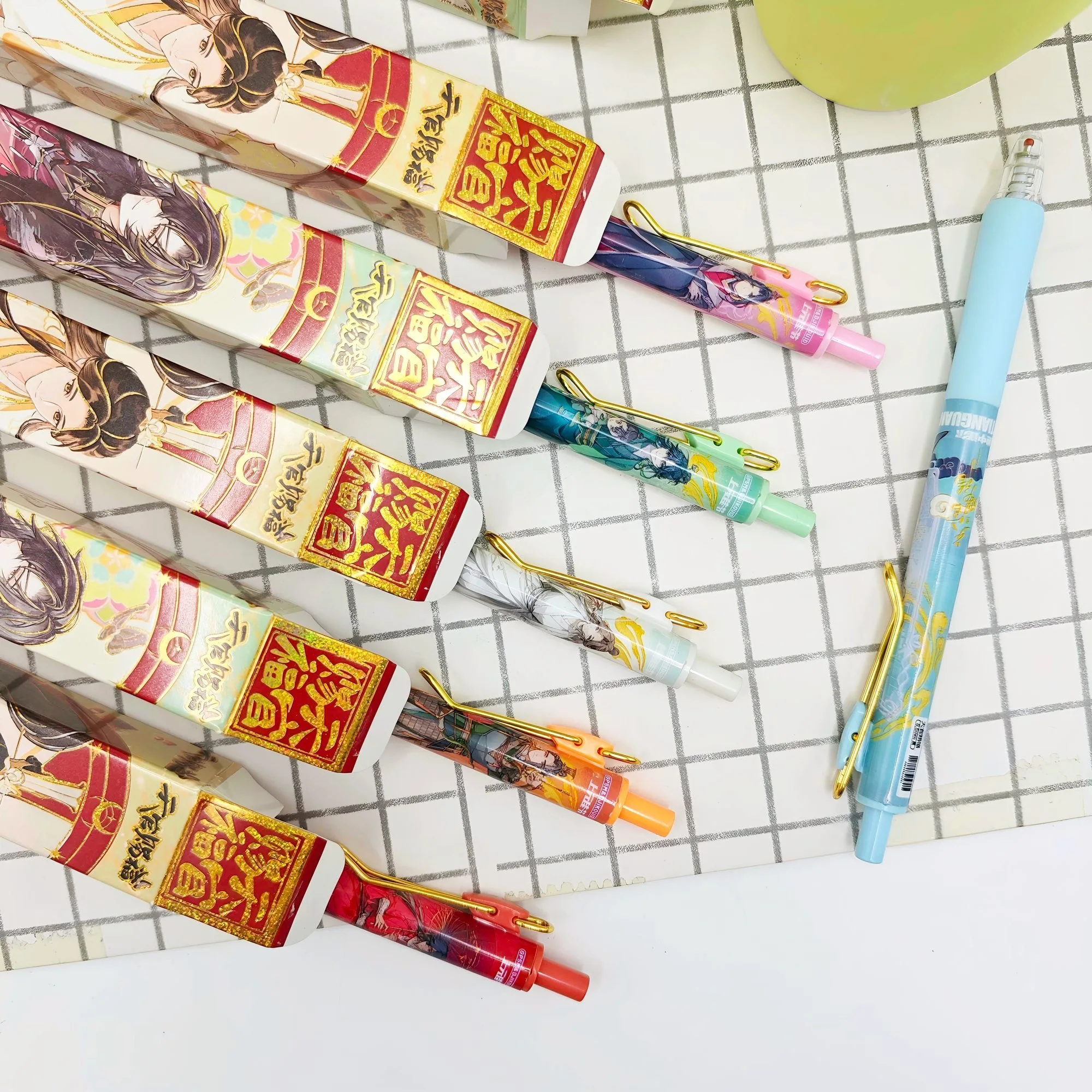 1Pc Anime Heaven Official\'s Blessing Pen Toy Tian Guan Ci Fu Gel Pen Study Stationery Toys Gift 0.5mm