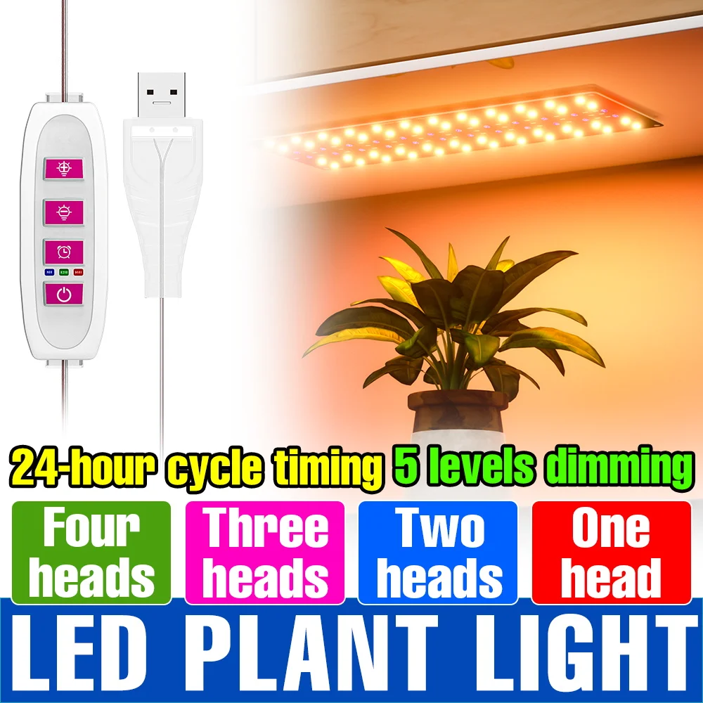 

Светодиодный фитосветильник полного спектра 5В для растений, квантовая панель для рассады, лампа для теплиц и гроубоксов, освещение для гидропоники