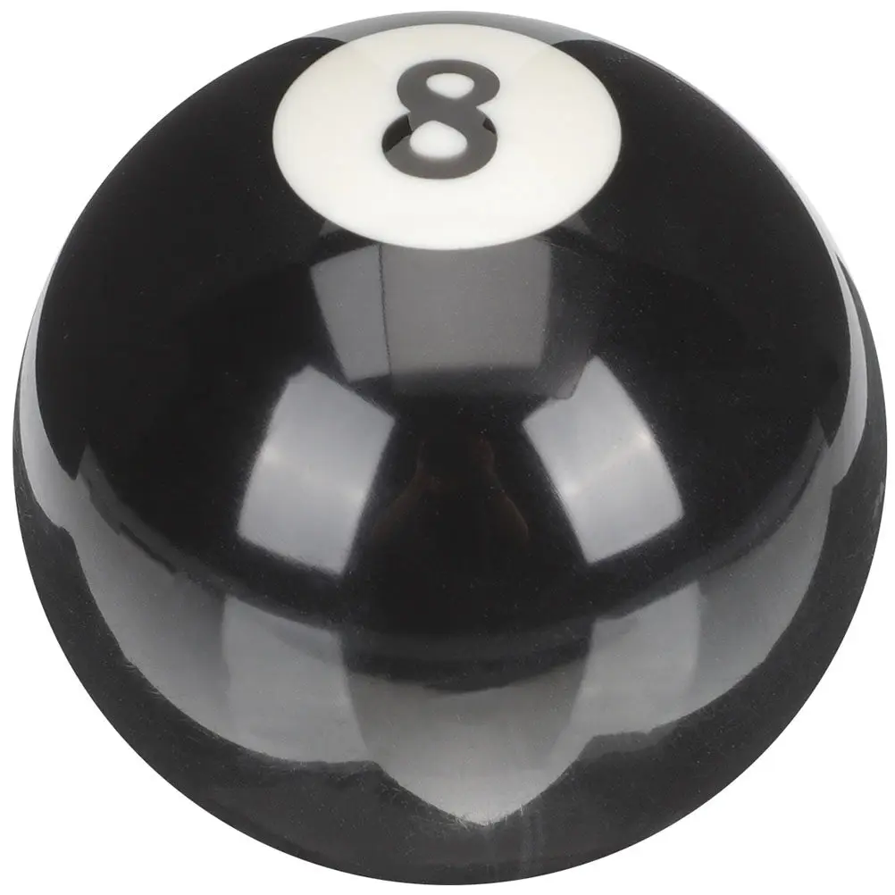 

Precision-Made Resin Billiard 8-Ball Roundness Balanced Durability Wear-Resistant Surface Minimizes Cloth Wear Ideal Pool