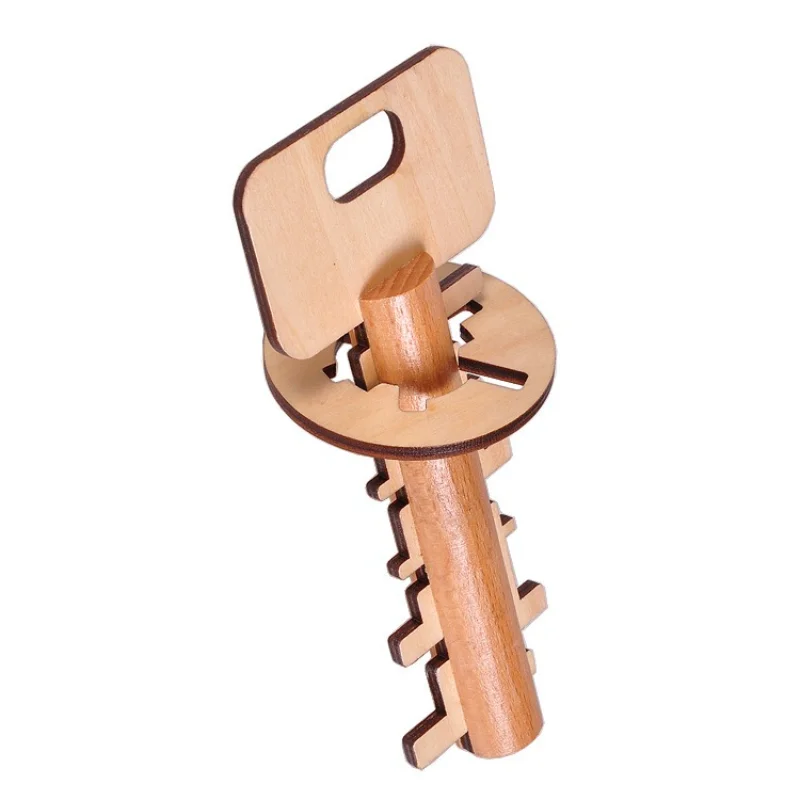 Intelligente Entsperren Spielzeug Schloss Gehirn Teaser Iq Puzzles Holz Spielzeug Montessori Kinder Erwachsene Dekompression Denken Spiele