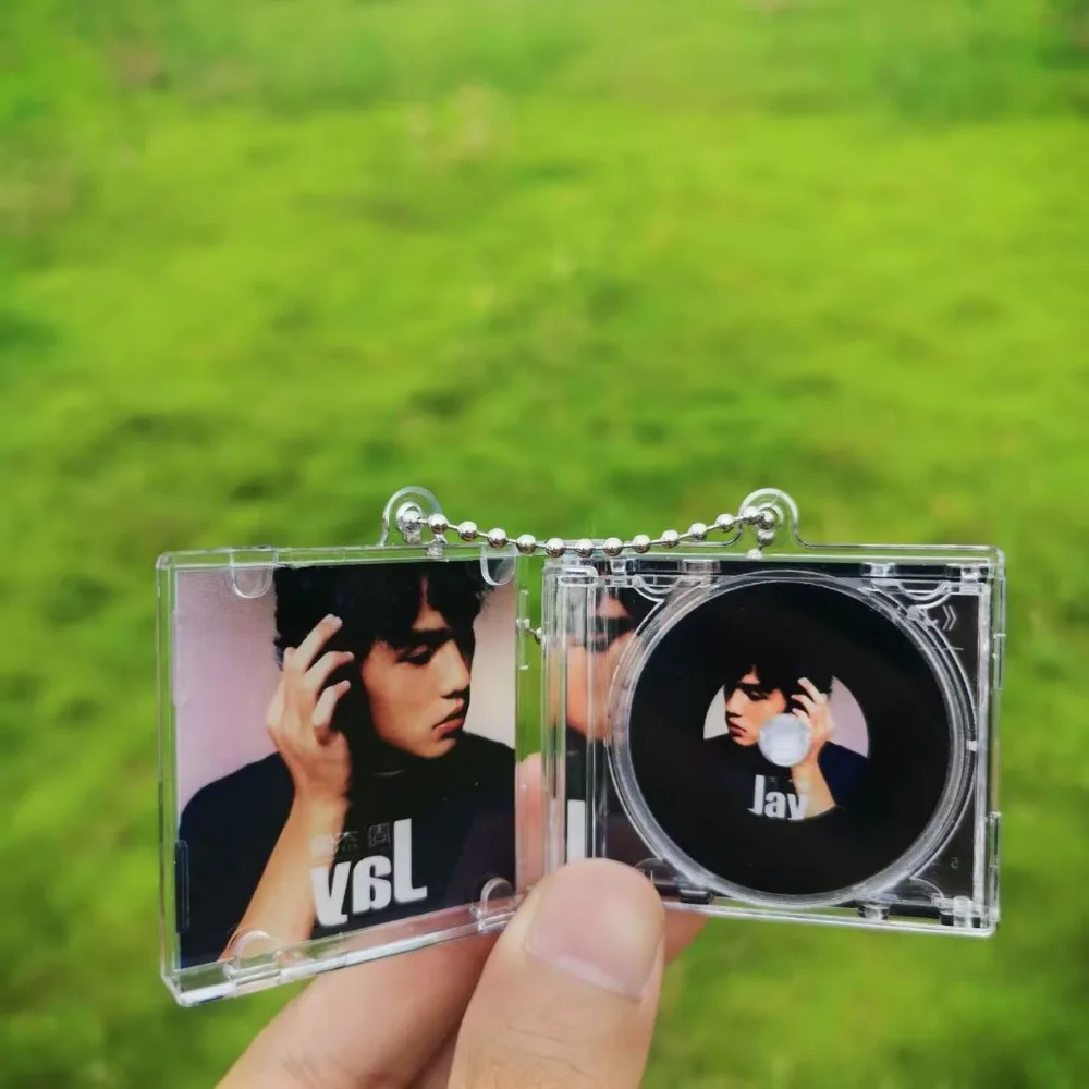 Jay Chou & Taylor Swift Mini NFC CD Keychains Designed for fans, made of acrylic, support touch-to-play music, free shipping. view 3