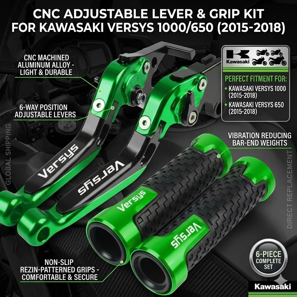 For KAWASAKI VERSYS1000 VERSYS650 VERSYS 650 1000 cc 2015 2016 2017 2018 Motorcycle Brake Clutch Levers Handlebar grip ends Cap