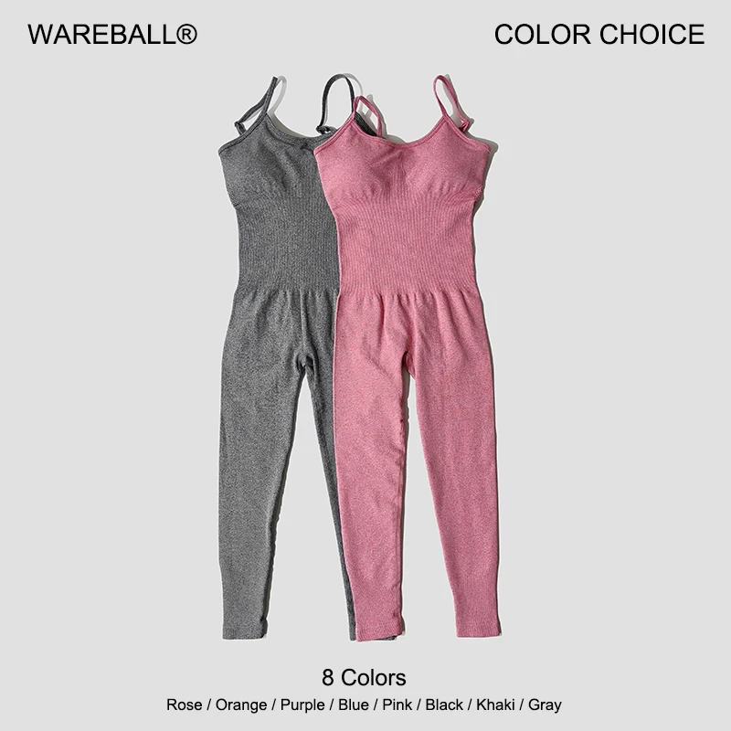 Women's Tracksuit Yoga Set Seamless Jumpsuits One Piece Fitness Workout Rompers Sportswear Gym Set Workout Clothes For Women