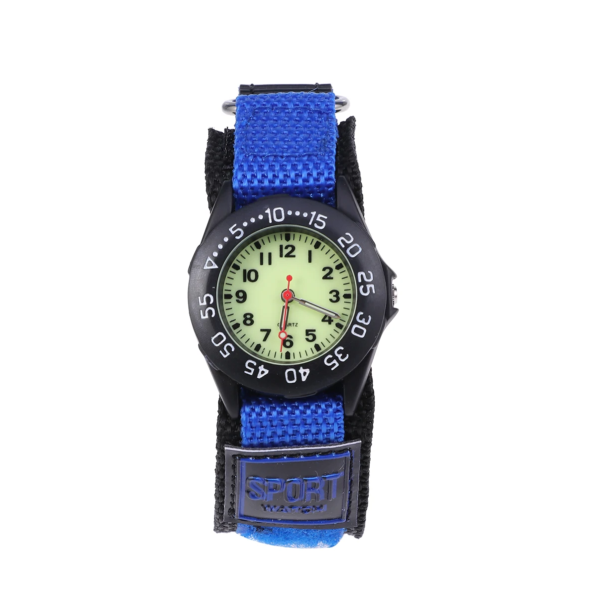 Children Watch Blue Nylon Band Quartz Waterproof Time Date Display Cute Unisex Kids Birthday Gift Favors