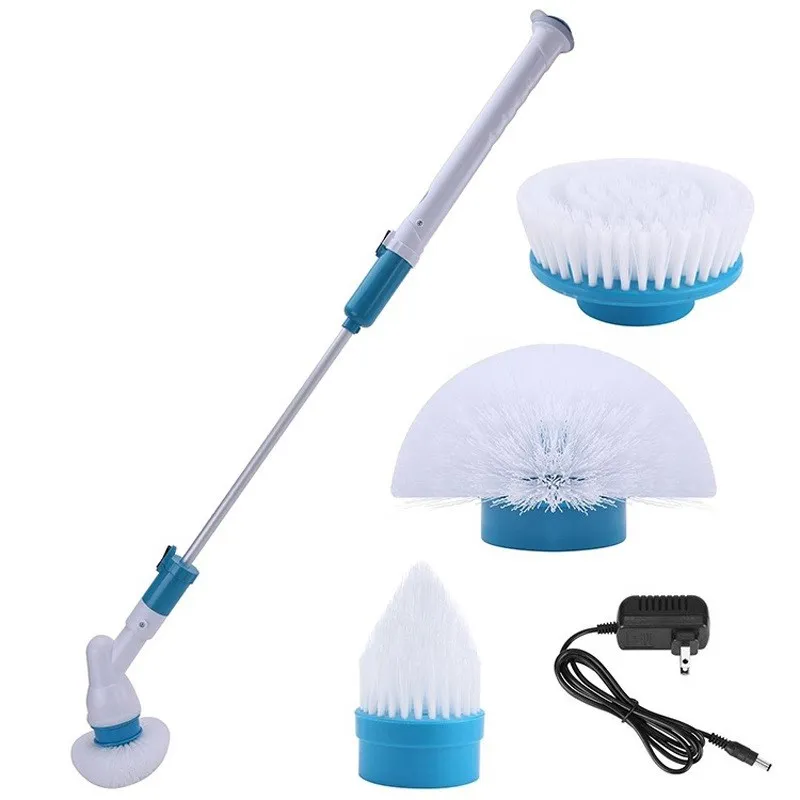 

Electric Cleaning Turbo Scrub Brush Adjustable Waterproof Cleaner Wireless Charging Clean Bathroom Kitchen Cleaning Tools Set