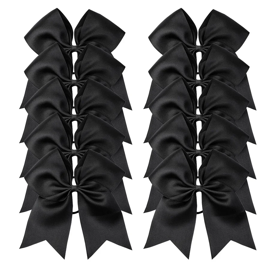 

10 pcs/set Grosgrain Ribbon Bow Women Ponytail Holder Elastic Hair Bands Rubber Rope Hairbands Girls Headdress Scrunchies Hair