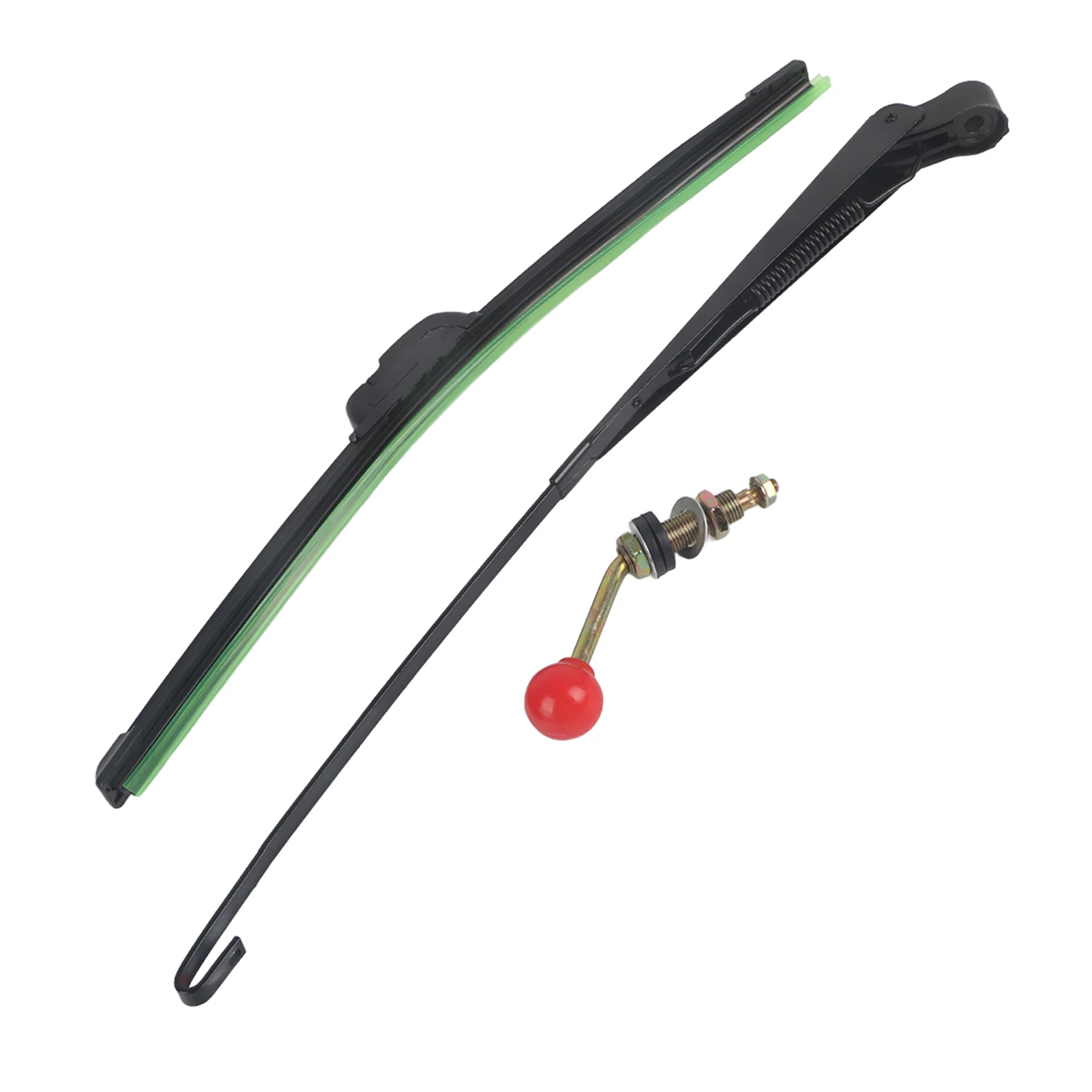 UTV Manueller Handbetriebener Scheibenwischer Ersatz-Kit Metall+Kunststoff Windschutzscheiben-Wischerblatt