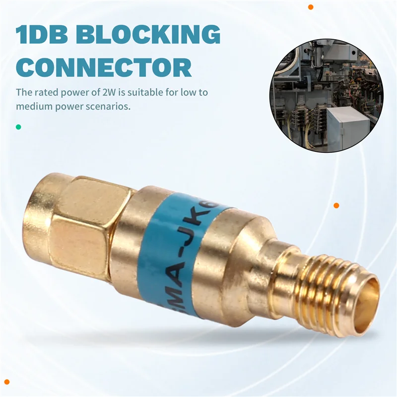 

ABMI-DC-Blocker Connector 2W DC-6Ghz 50Ohm SMA Male To SMA Female Gold Plate Coaxial Block SWR≤ 1.2 High Quality,