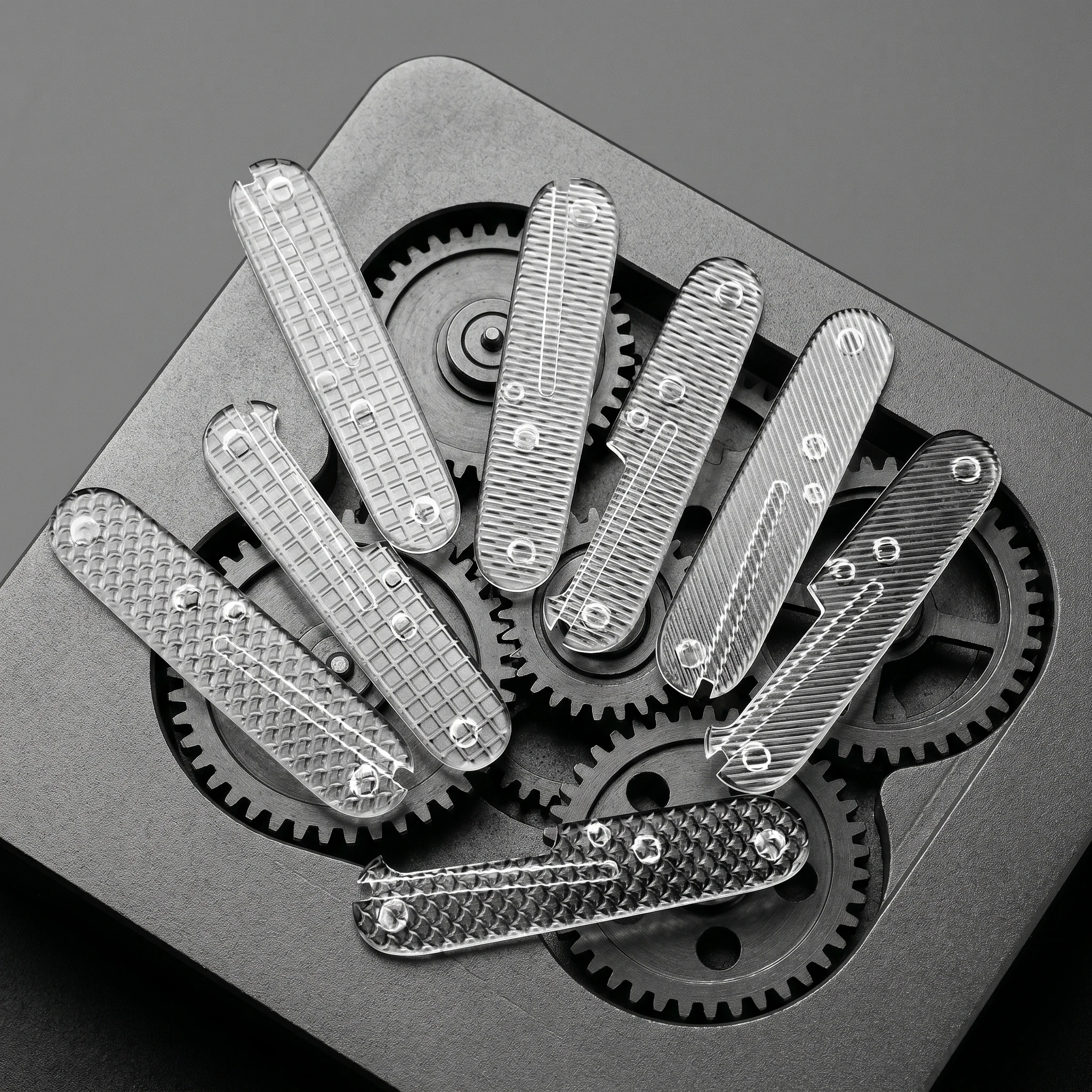 4 Different Types Acrylic Handle Pads with Anti-Slip Texture for DIY Modification Enthusiasts view 2