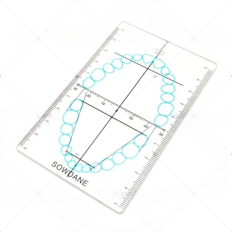 4pcs Set Lab Guide Plate Laboratory Ruler Teeth Arrangement on Denture Work Lab Teeth Guide Plate Ruler Tool. Best Tool