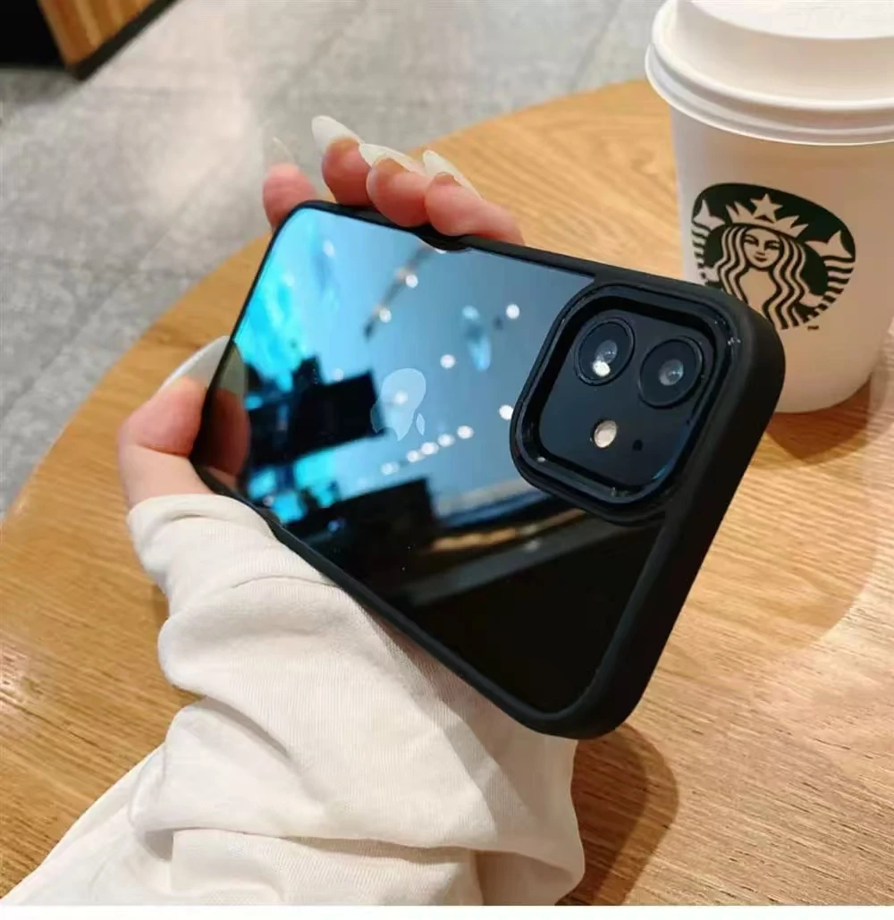 حافظة هاتف ماكروبورس لهاتف آيفون 17 AIR 16 PLUS 15 14 13 12 11 7 8 XR PRO XS MAX غطاء صلب بسيط مضاد للسقوط والغبار