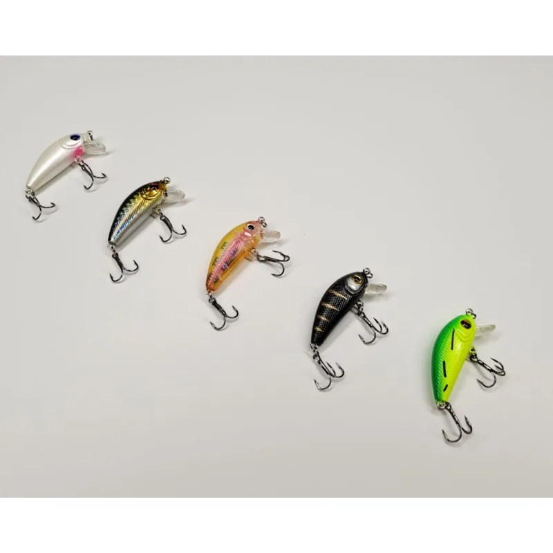 5PCS Minnow Fishing Lure Multi colors Floating Hard Bait Wobbler Jig Bait Crankbait Carp Striped Bass SwimBait Pesca