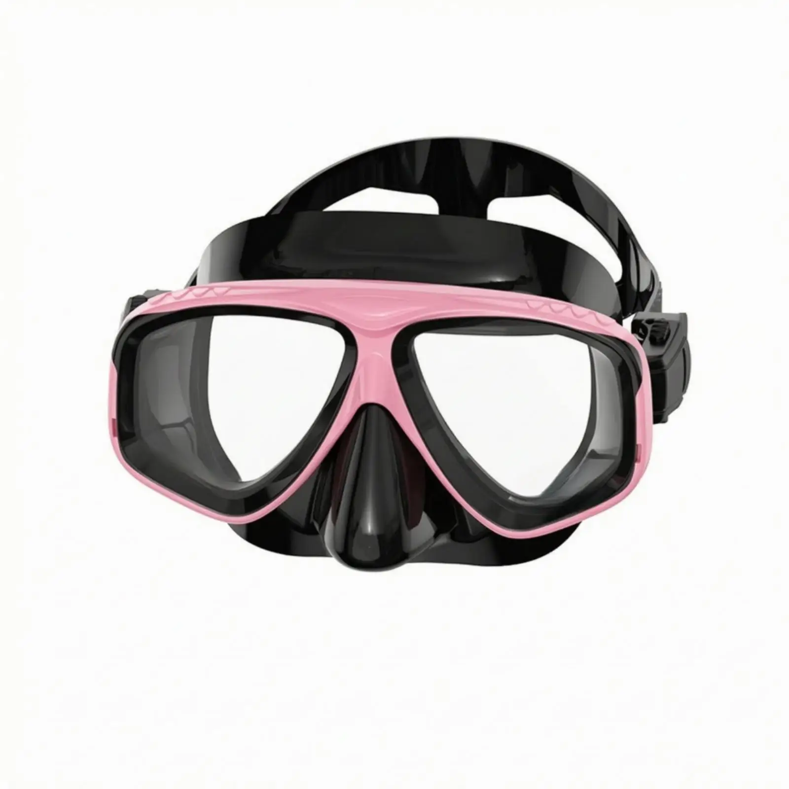 Silicone Swimming Goggles for Adults Men Women Snorkel Dive Mask with Nose Bridge Anti Fog Two Lens Underwater Eyewear