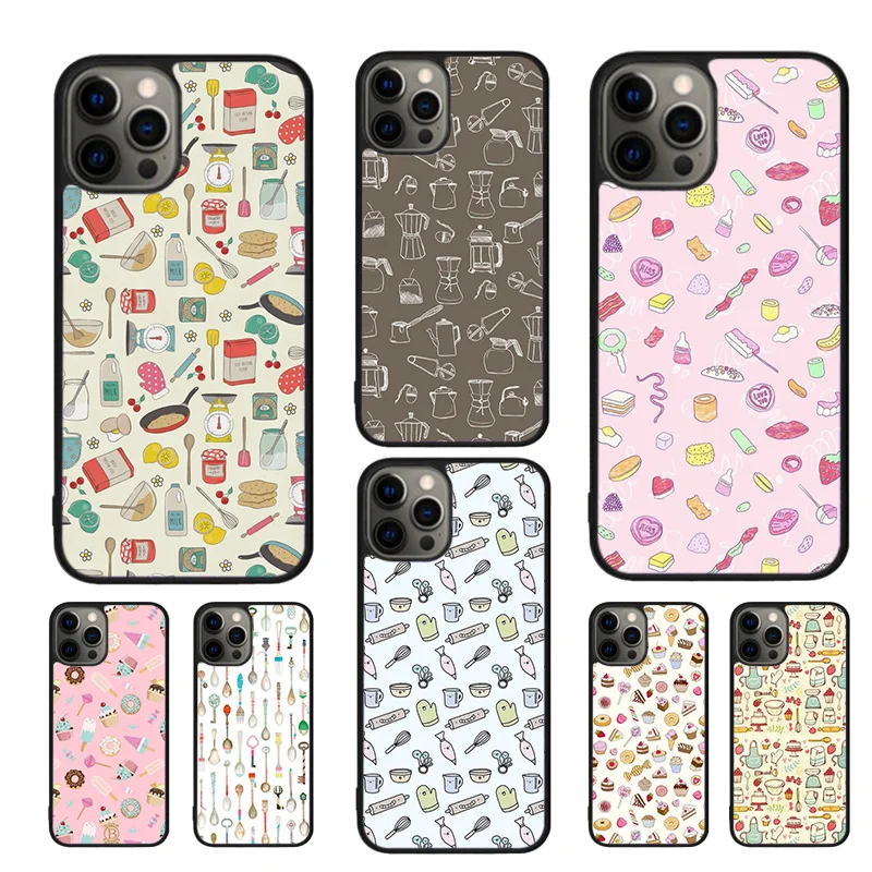 Baker Love Baking Chef Mobile Phone Cases Cover For iPhone 16 15 14 12 13 mini 11 Pro MAX apple 6 7 8 Plus SE2020 Coque