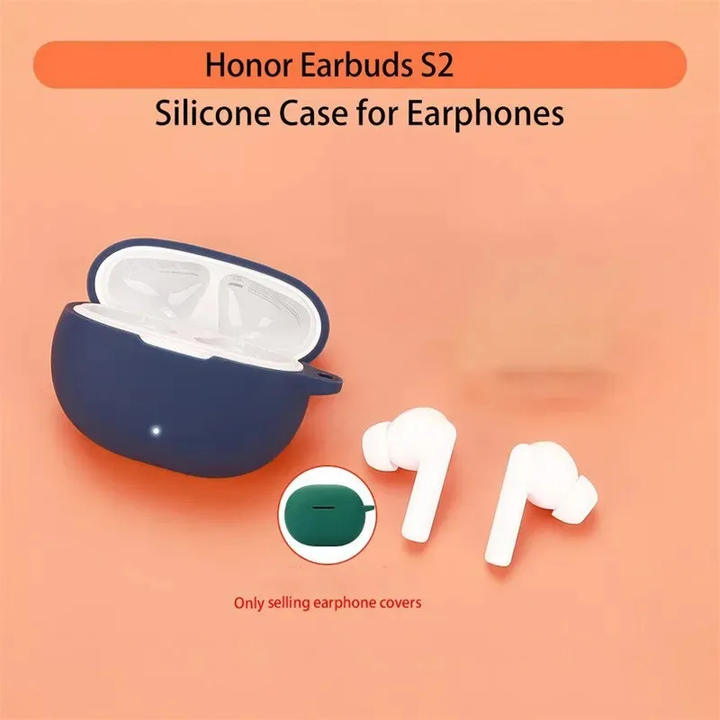 Skinlee Case For Honor Earbuds S2 Original Soft Liquid Silicone Shockproof Cover For Honor Earbuds S2 Skin Shell